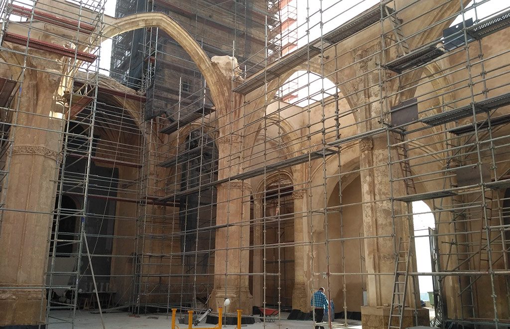 Imágen de la recuperación de la iglesia de Santa María y su entorno en Lorca por Sustratal